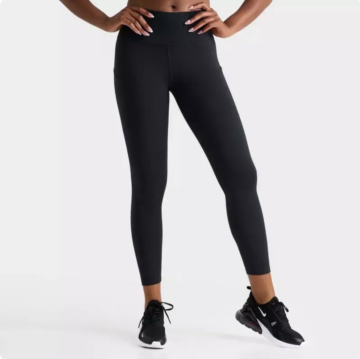 $60 Nike Women’s-One Dry Fit High Rise Tights FN3241-010 - Black- XLarge-New Tag