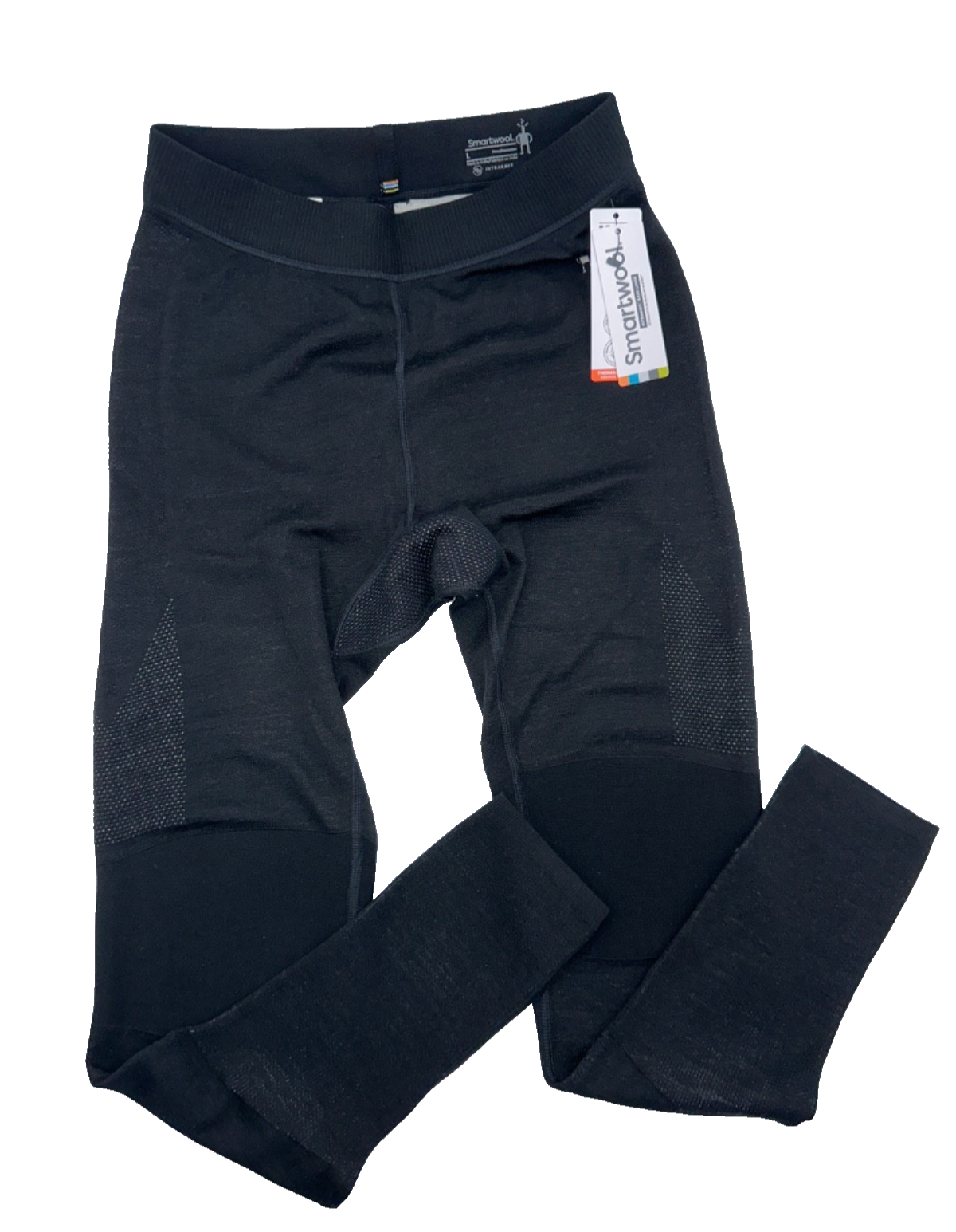 $130 Smartwool Men’s Base Layer Bottom - Black/White - Large - New With Tags