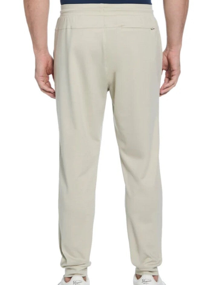 $75 Penguin Men’s-Midweight Knit Jogger-Agate Silver (Beige) -Medium-New Tag