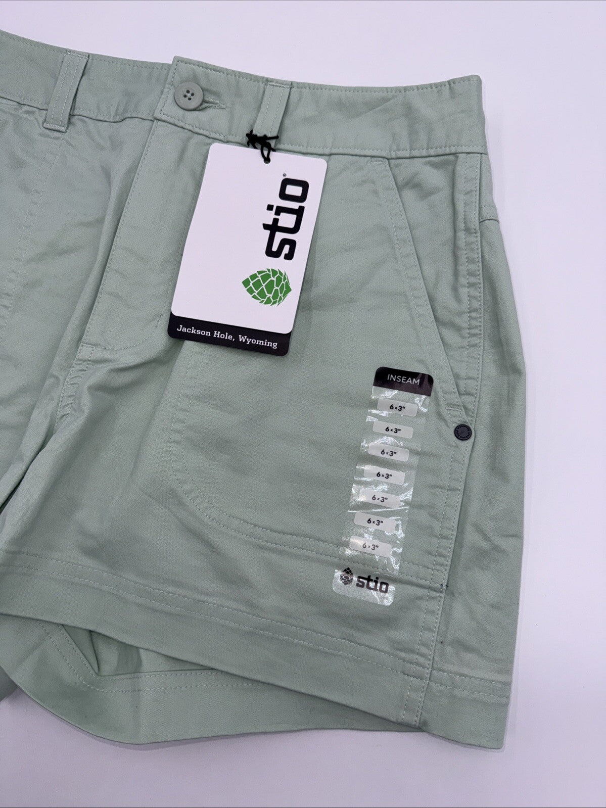 $85 Stio Women's Rivet Twill shorts - Fresh Lichen Green- Size: 6 (29”W) - New