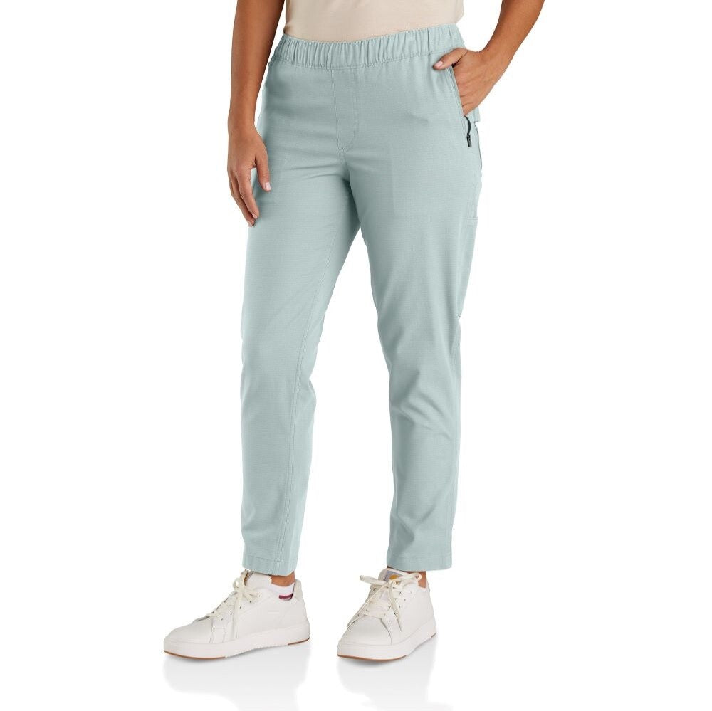 $70 Carhartt Women’s Force Relaxed Fit Ripstop Work Pant - Dew Drop - Large-New