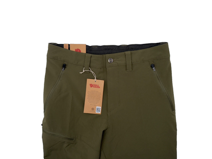 $175 Fjall Raven Abisko Trail Stretch Trousers-Laurel Green- 32W x 32L - New Tag