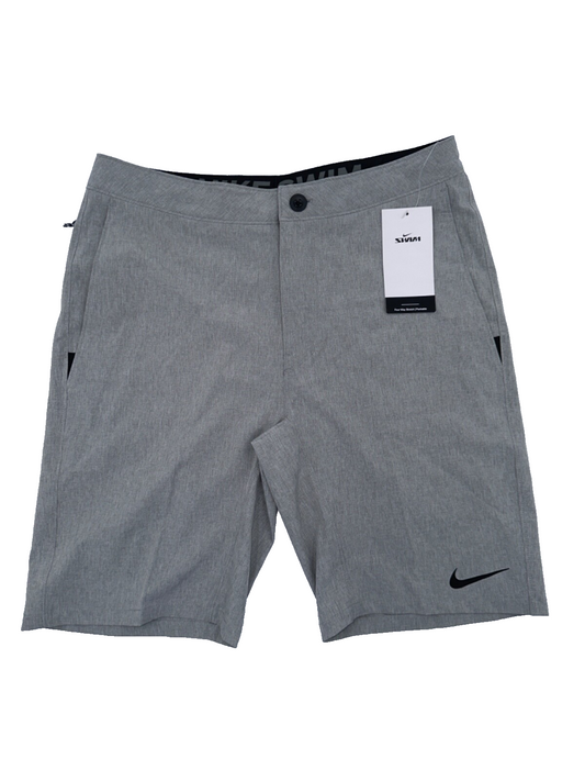 $68 Nike Men's Four Way Stretch Swim Short 9” - Grey - Medium - New With Tag
