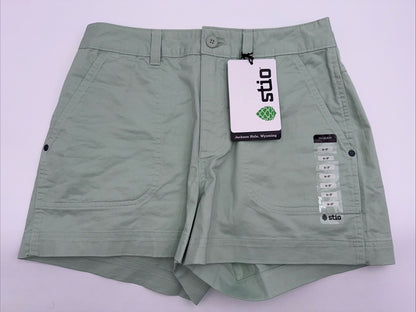 $85 Stio Women's Rivet Twill shorts - Fresh Lichen Green- Size: 6 (29”W) - New