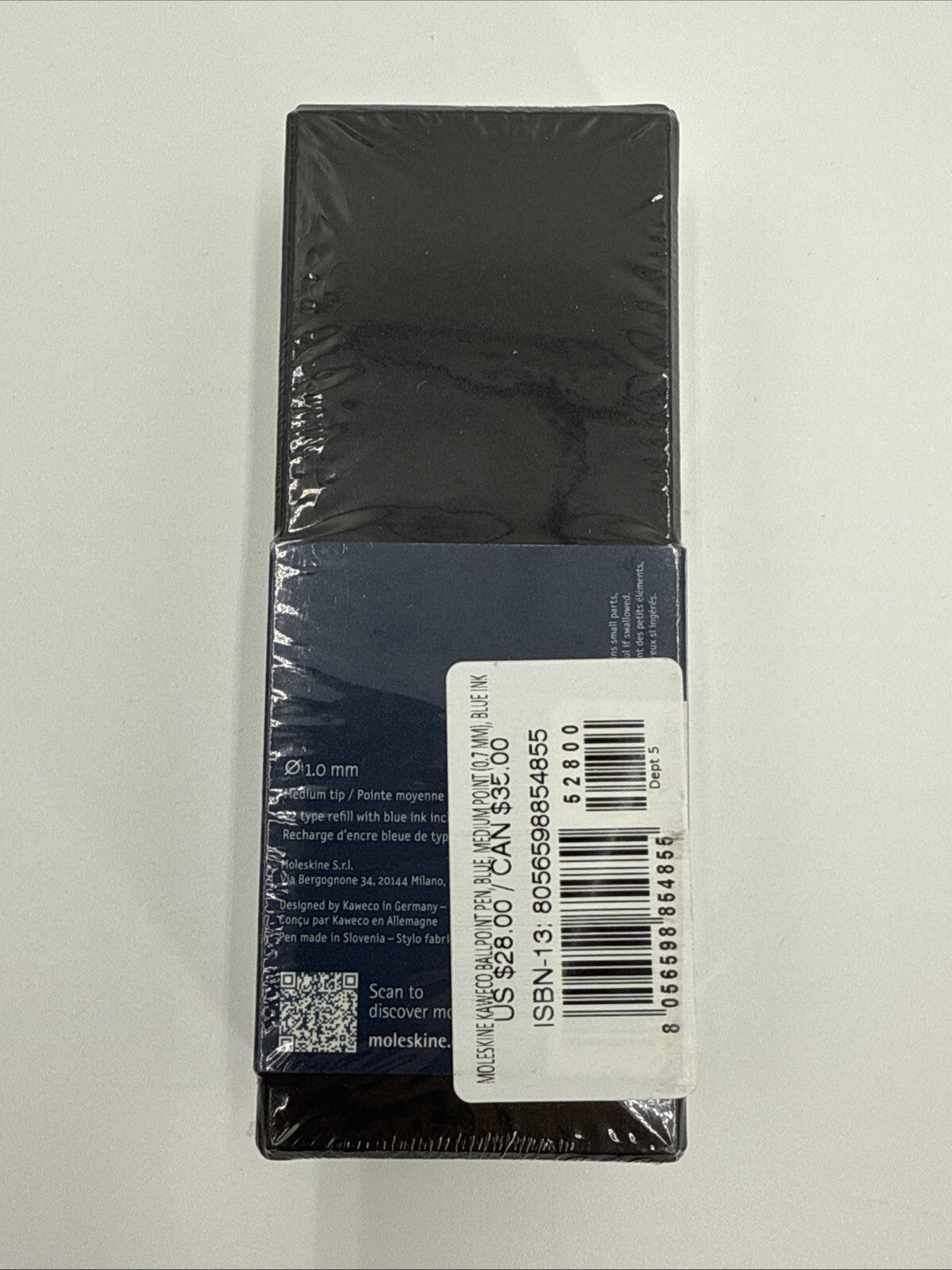 Moleskine Kaweco Ballpoint Pen, Blue, Medium Point (0.7 MM), Blue Ink
