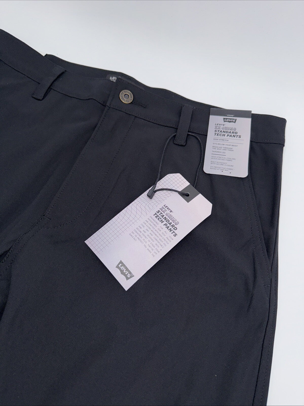 $69 Levi’s Men’s XX Chino Standard Tech Pants- Black -32Wx30L - New With Tags
