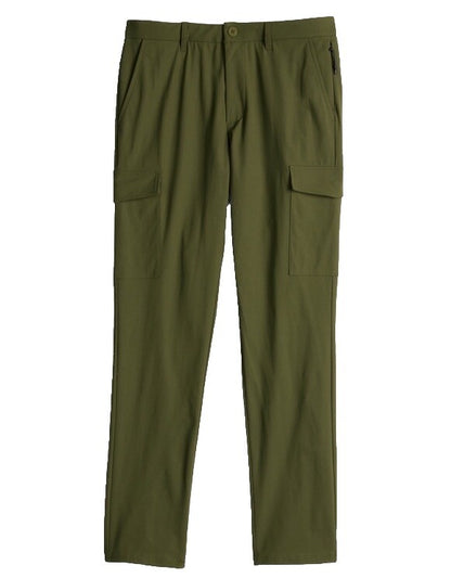 FLX Men’s Premium Slim Cargo Pants- Olive Green- 32Wx30L - New Tags