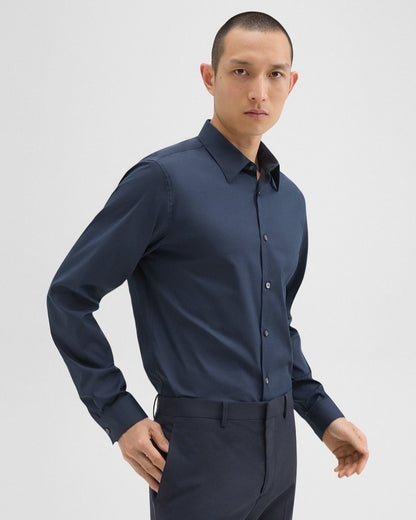 $195 Theory Men’s Sylvain O Button Down Shirt - Eclipse - Medium - New With Tag