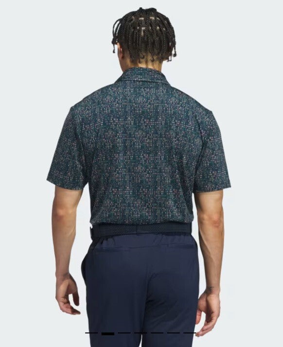 $70 Adidas Men’s Ultimate365 Power Grid Print Shirt -Collegiate Navy- Small-New