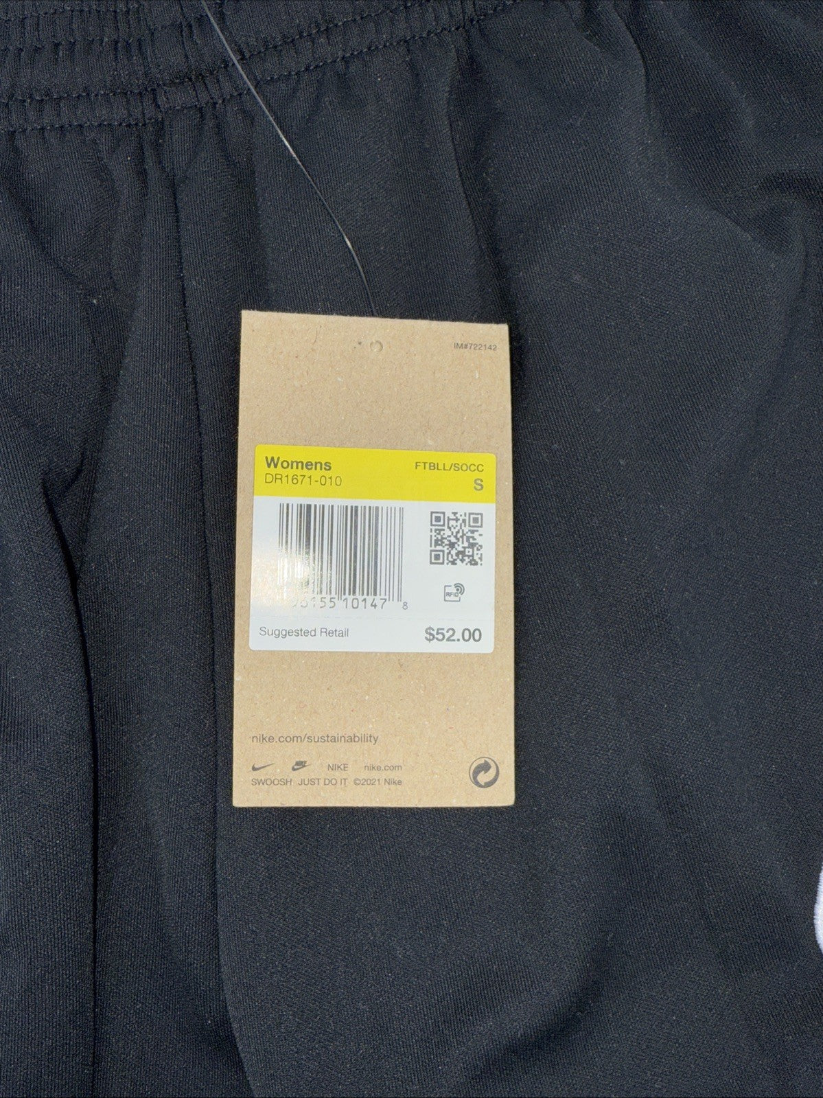 $52 Nike Women's Academy 23 Warm Up Pants DR1671-010- Black- Small- New Tags