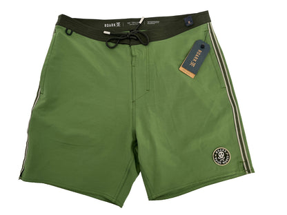 $69 Roark Men’s Chiller 17” Mixtape Boardshorts Trunks-Jungle Green-30W- New Tag