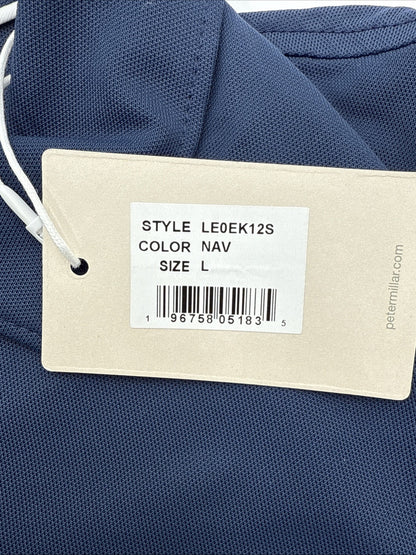 $85 Peter Millar Women’s Sleeveless Banded Polo Shirt - Navy - Large - New Tag