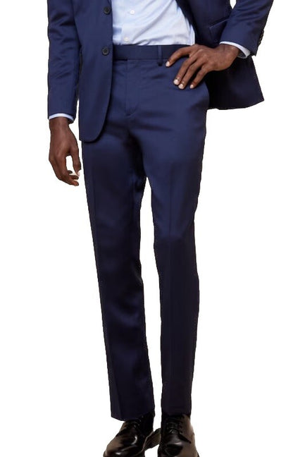 $150 Banana Republic Men’s Modern Classic Satin Suit Trouser Pants-Navy- 33Wx32L