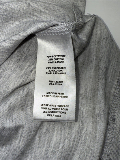 $95 Travis Mathew Men’s Tour Book Golf Polo Shirt-Light Grey - Small- New Tags
