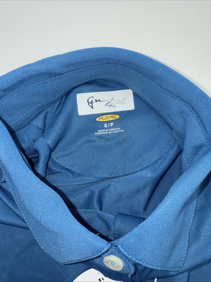 Greg Norman Women’s Freedom Sleeveless Micro Pique Polo-Cornflower Blue-Small