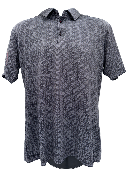 $110 Galvin Green Men’s Mauro Shirt V8+ Polo- Sharkskin/White- Medium - New tag