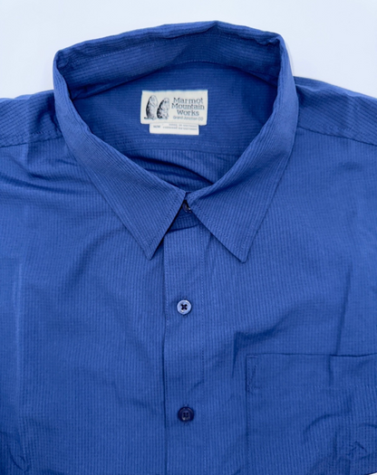 $70 Marmot Aerobora LS Shirt Men's - Arctic Navy - Medium - New With Tag