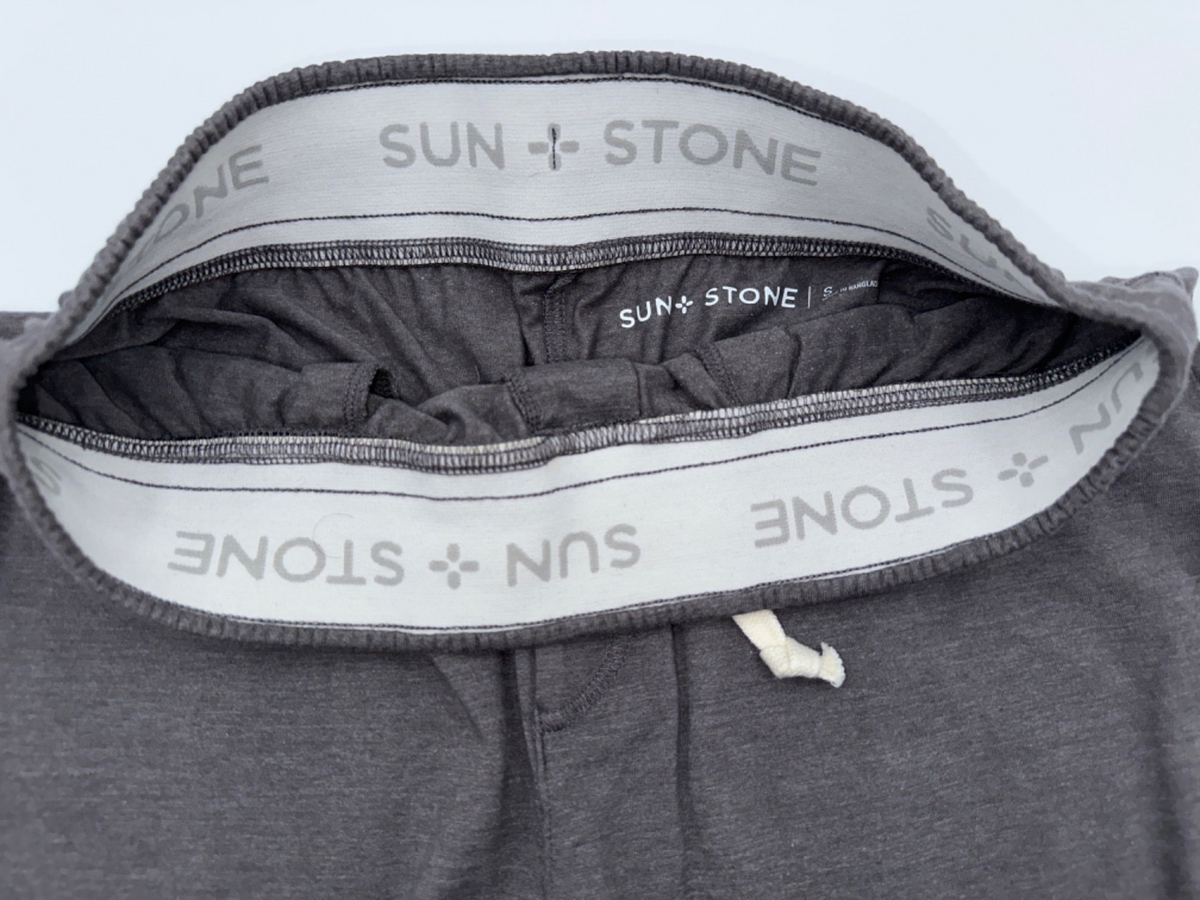 $40 Sun+Stone Men’s Knit Armor Sun Wash Pajama Pants - Grey - Small - New