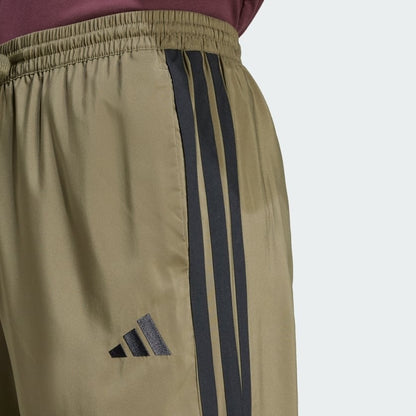$45 Adidas Men’s Essentials 3 Stripe Standford Hem Pants-Olive Starta- Medium