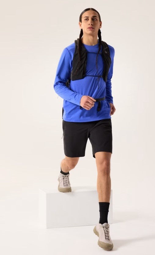 $80 Arc'teryx Men’s Cormac Logo Long Sleeve Performance Shirt-Electra- Medium