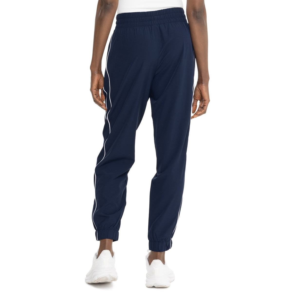 $78 Yogalicious Women's Lux Jogger Pants - Naval Academy/White - Medium - New