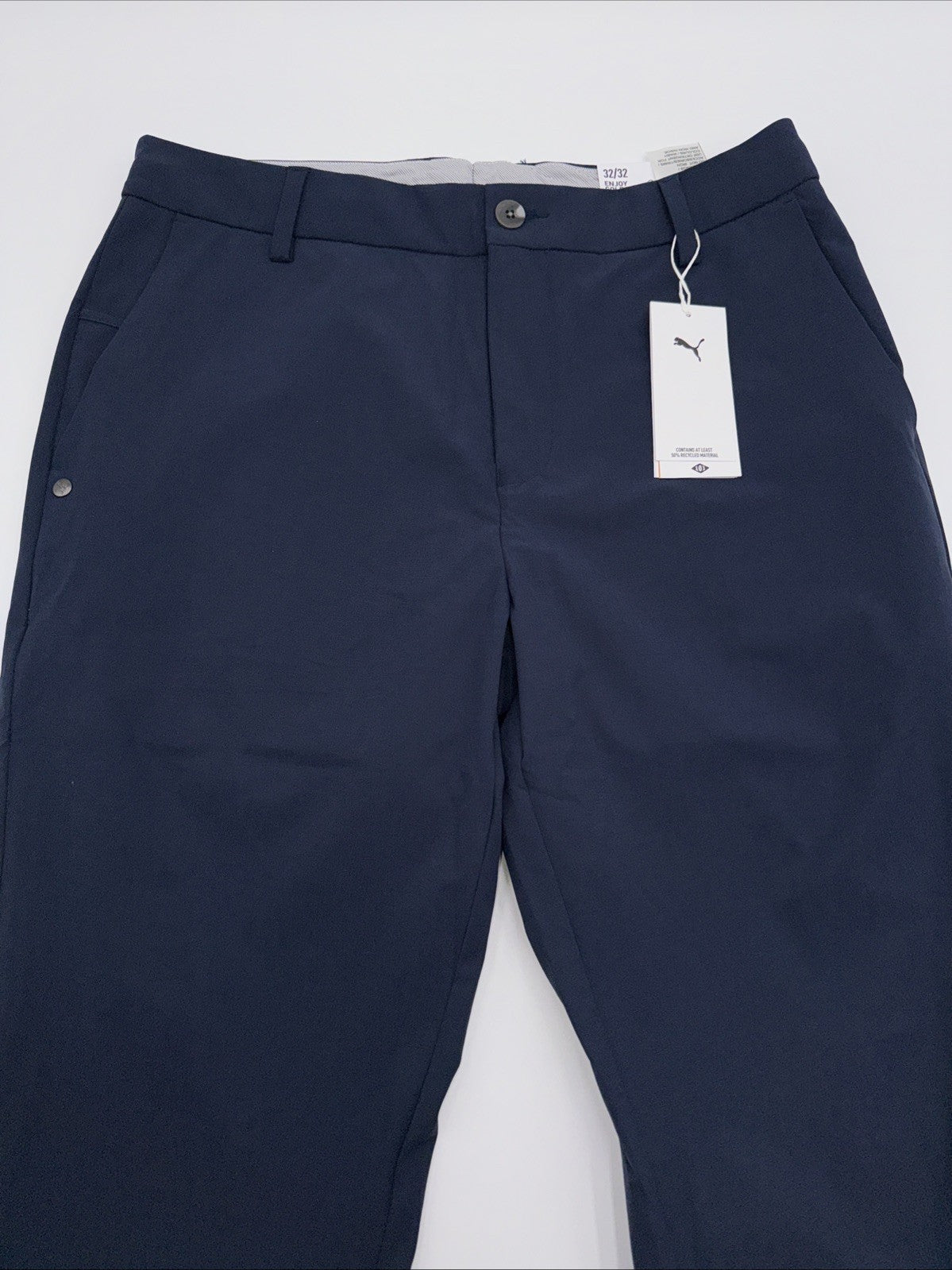 $115 Puma Men’s 101 Slash Pockets Avant Golf Pant 628847 02-Deep Navy- 32W 32L
