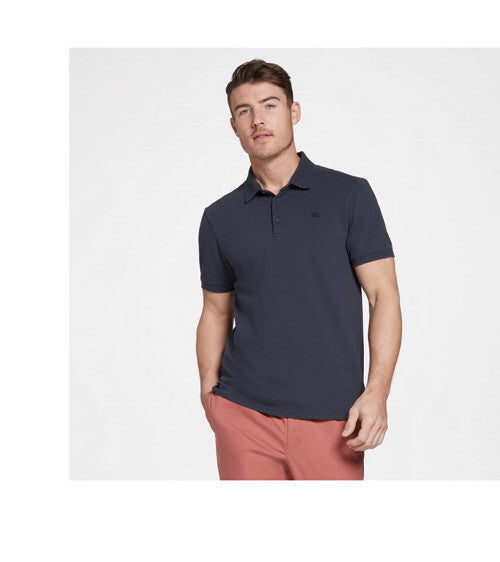 VRST Men's Pique Polo - Darker Ardosia Slate - Small - New Tags Retail $60