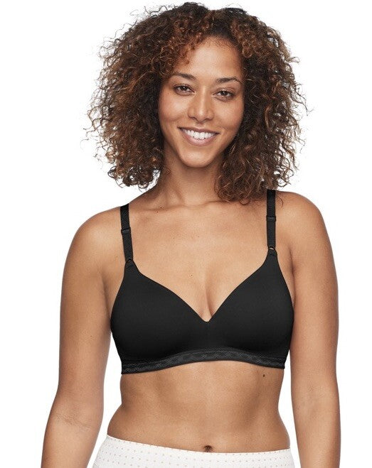 Warners Women’s Cloud 9 Super Soft Wireless Lightly Lined Bra 1269- Black - 36D