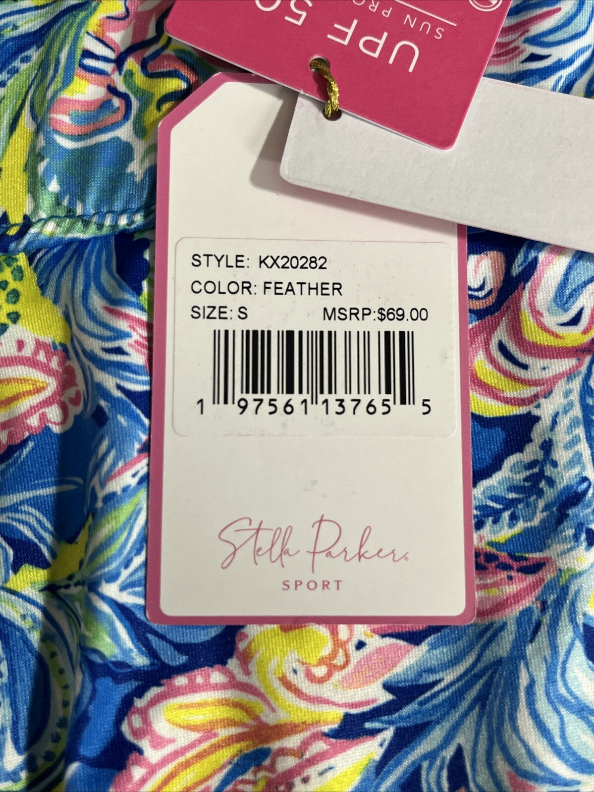 $69 STELLA PARKER Floral Tennis Golf UPF 50 Built-in Shorts Stretch Skort-Small