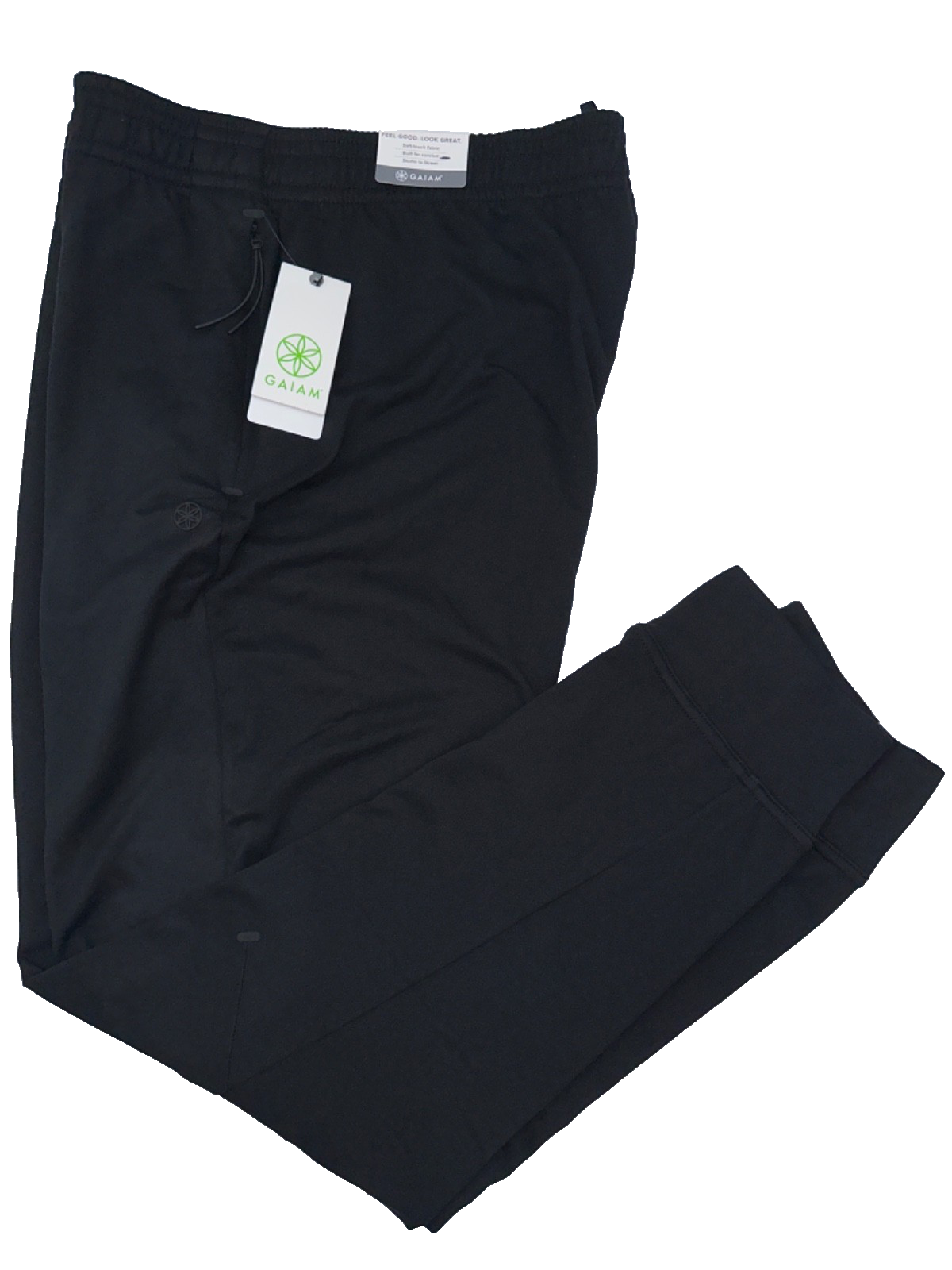 $62 Gaiam Men’s Inner Strength Slim Fit Jogger Pant- Black -Medium-New With Tag