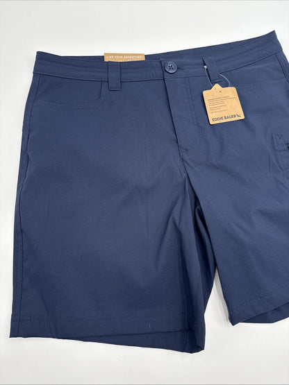 $60 Eddie Bauer Women’s Rainier Bermuda Shorts -Indigo -Size: 8 (31W)- New