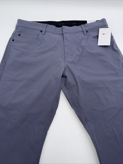 $100 Nike Men's Tour Repel Flex Slim Golf Pants FD5615-003- Grey - 34W 30L- New