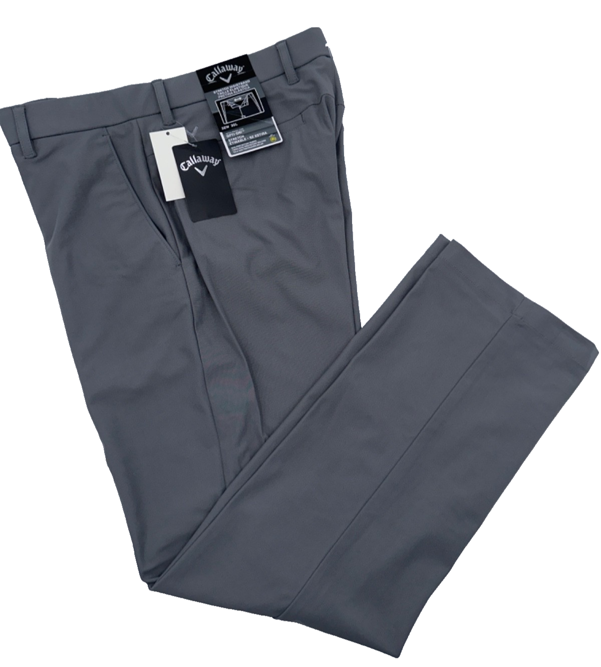 $96 Callaway Men’s Stretch Golf Pants - Quiet Shade Grey - Size 32W x 30L - New