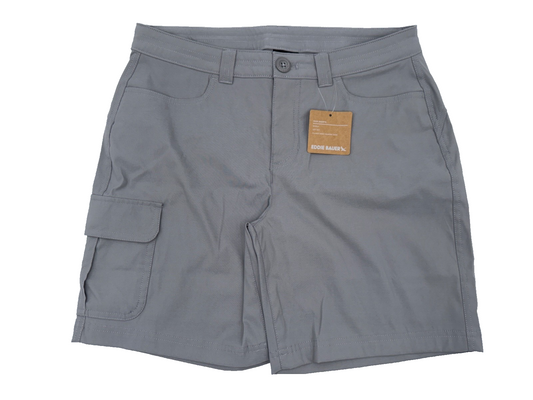 $60 Eddie Bauer Women's Tech Shorts 7” - Ash - Size 6 - New With Tag