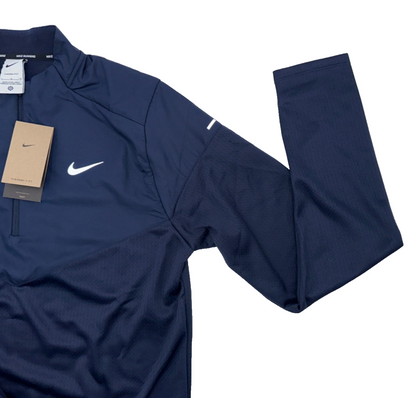 $110 Nike Men’s Therma Fit Half Zip Jacket - Blue - Large - New With Tags