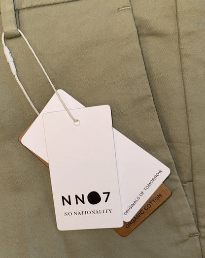 $230 No Nationality NNo7 Men’s Theo Regular Fit Organic Cotton Oil Green 29Wx32L