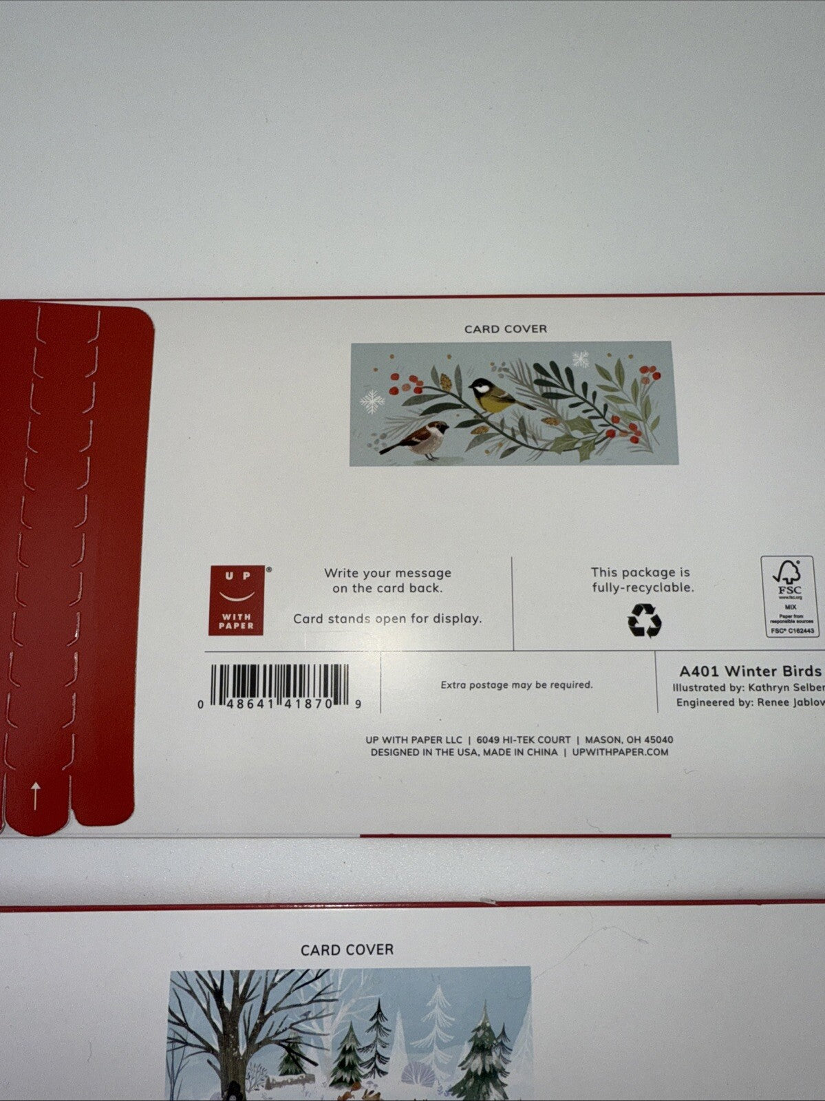 Lot Of 2 Up With Paper 3D Pop-Up Christmas Cards- Combo A- Over $30 Retail!