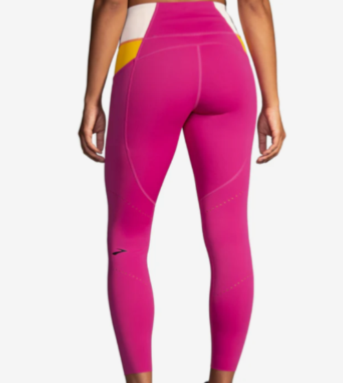 $90 Brooks Women’s Method 7/8 Tight Leggings - Mauve/Sand/Sundial- Large- New