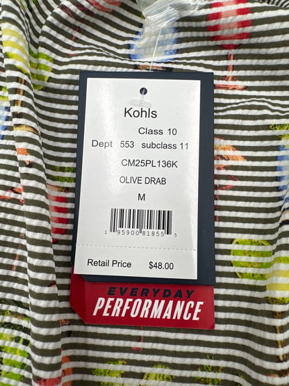 $50 Chaps Men’s 3 Button Shirt - CM25PL136K -Olive Drab - Medium - New with tag