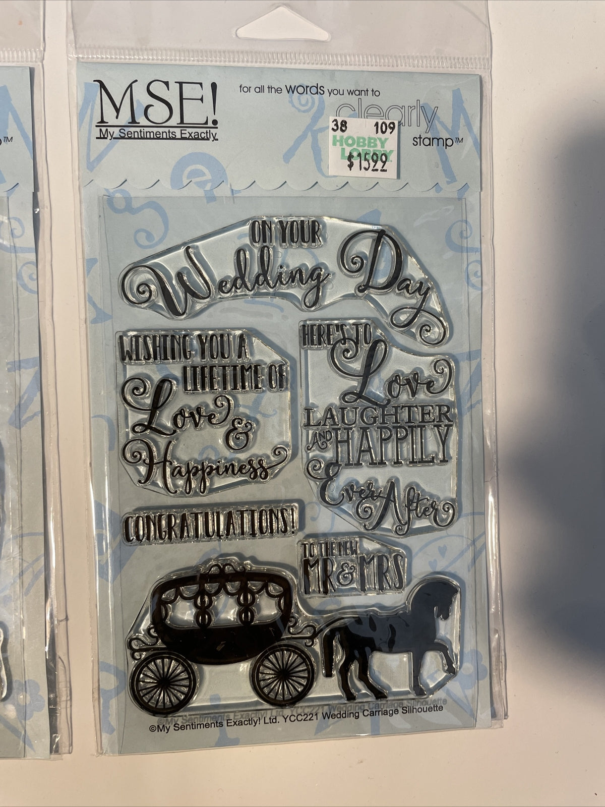 Lot Of 3 MSE! My sentiments exactly￼ Poly Clear Photopolymer Stamps - Combo Lot
