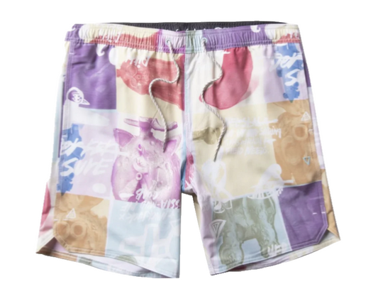 $65 Vissla Men’s- TC Mud Flappers Ecolastic Trunks- Multi Color- Small- New Tag