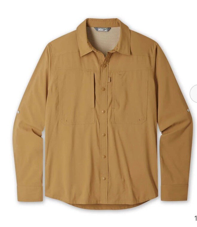 $120 Stio Men’s Hatcher Button Shirt Long Sleeve -Barren Butte -Medium-New