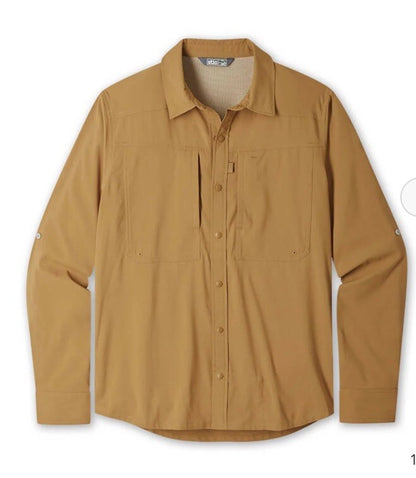 $120 Stio Men’s Hatcher Button Shirt Long Sleeve -Barren Butte -Medium-New
