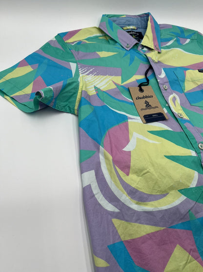 Chubbies Men’s Shirt The Surfside Friday Shirt-Multi -Small - New Tag $65