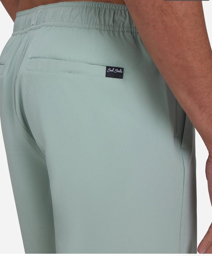 $74 Bad Birdie Men's Active Golf Shorts Elastic Waist Drawstring-Sage-Medium-New