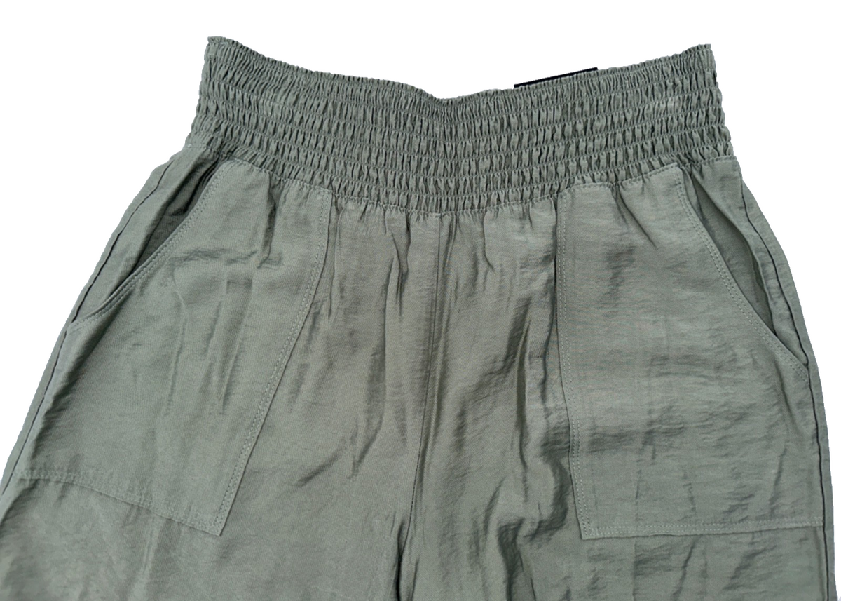 $45 Simply Vera VeraWang Women's High Waist Wide Leg Travel Pant - Olive-Medium