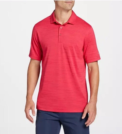 Walter Hagen Men's Performance 11 Conversational Golf Polo -Raspberry- Small-New