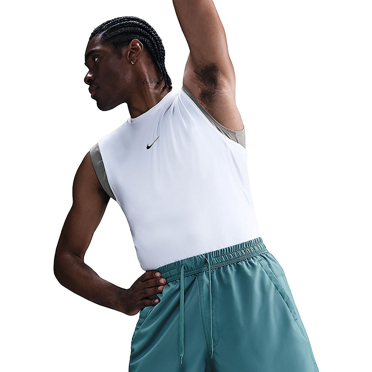 $45 Nike Men’s Dri Fit Form Running Unlined Shorts 7” - Smoky Blue-Medium- New