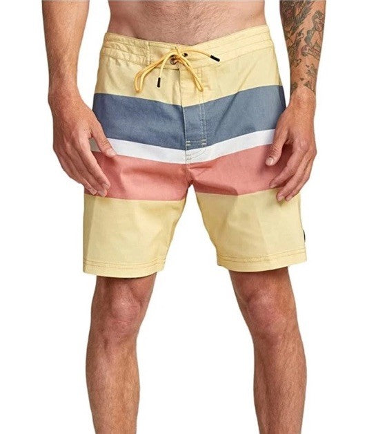 $60 RVCA Men’s Westport Trunks Swim Boardshort - Vintage Gold- Size: 32W-New Tag