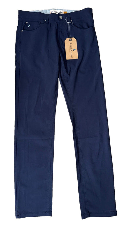 $108 Tailor Vintage Men's Canaan Performance Tech Pants Slim Fit- Navy -30W 32L
